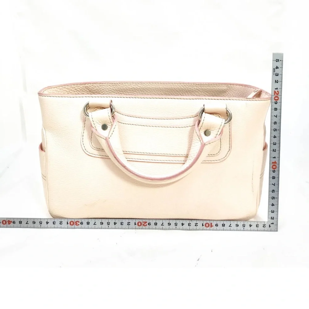GUC CELINE Pale PINK Blush BOOGIE BAG Rare Color LEATHER LUXE Satchel VINTAGE